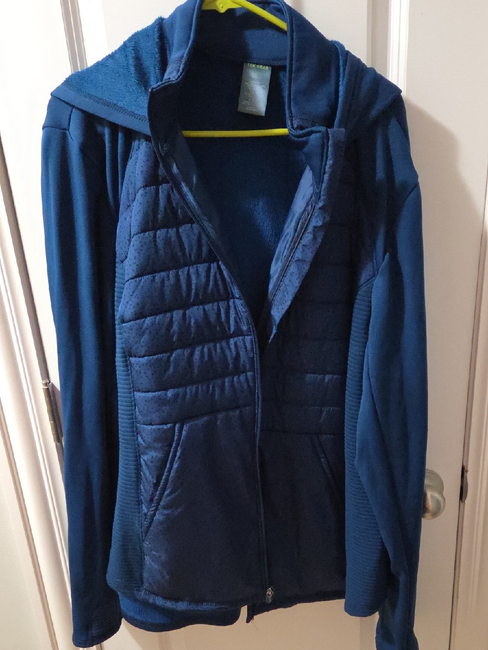 tek gear Navy Blue Quilted Hooded Jacket